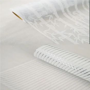 

SUNICE Stripe / Bamboo Window Film Privacy Adhesive Decorative Window Sticker Film for Door Kitchen Bedroom Office Meeting Room