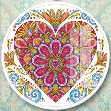 В форме сердца круглый полный специальный алмаз живопись фото на заказ стены искусства украшения дома вышивка Стразы YKH80