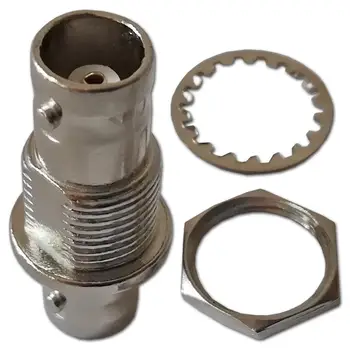 

BNC Female Bulkhead Through Socket Chassis Panel Connector Coupler Adaptor