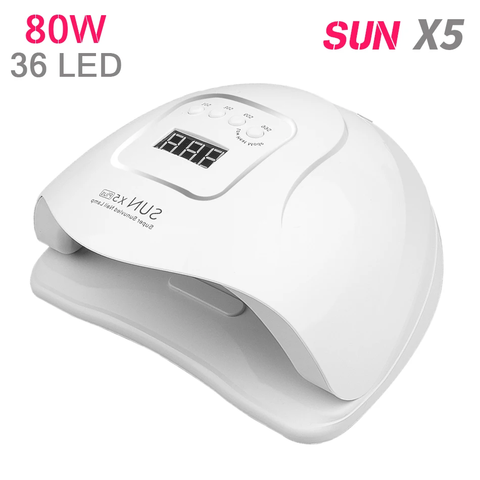 

SUN 5X Plus UV LED Lamp For Nails Dryer 80W/36W Ice Lamp For Manicure Gel Nail Lamp Drying Lamp For Gel Varnish