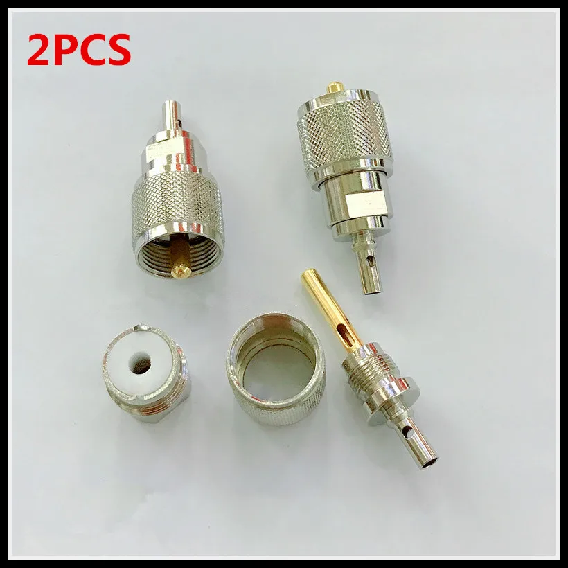 

2PCS UHF-J-1.5 SL16/M Vehicle Feeder Head Applicable 50-1.5 Removable M Head Pressure Welding Joint