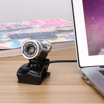 

AOUERTK USB Camera for Computer Laptop Desktop PC Camera Digital Video with Microphone Clip Web Camera Audio HD Mini Camera