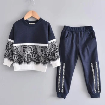 

Melario Girls Clothing Sets New Autumn Active Girls Clothes Children Clothing Cartoon Print Sweatshirts and Pants Suit 3 7Y