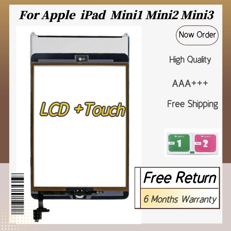 Новинка 100% ЖК-дисплей и сенсорный экран протестирован для APPLE iPad Mini1 Mini2 Mini3 A1432 A1454