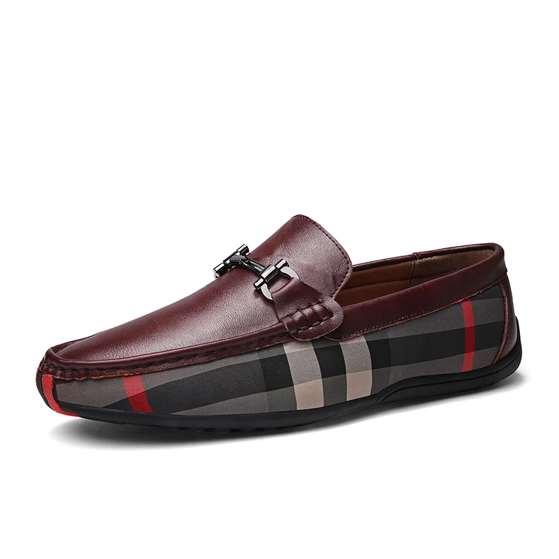 

2019 Men Causal Leather Shoes Male Flats Breathable Loafer Driving Shoes Boat Shoes Big Size Male Moccasins Sneaker Slip on