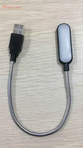 휴대용 USB 독서등 미니 북 라이트 테이블 램프, 파워 뱅크 노트북용 유연한 6 LED 3