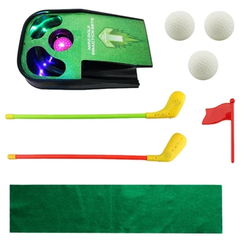 

Children's Sports Golf Practice Table with Three-Ball Toy Vibration Sound and Light