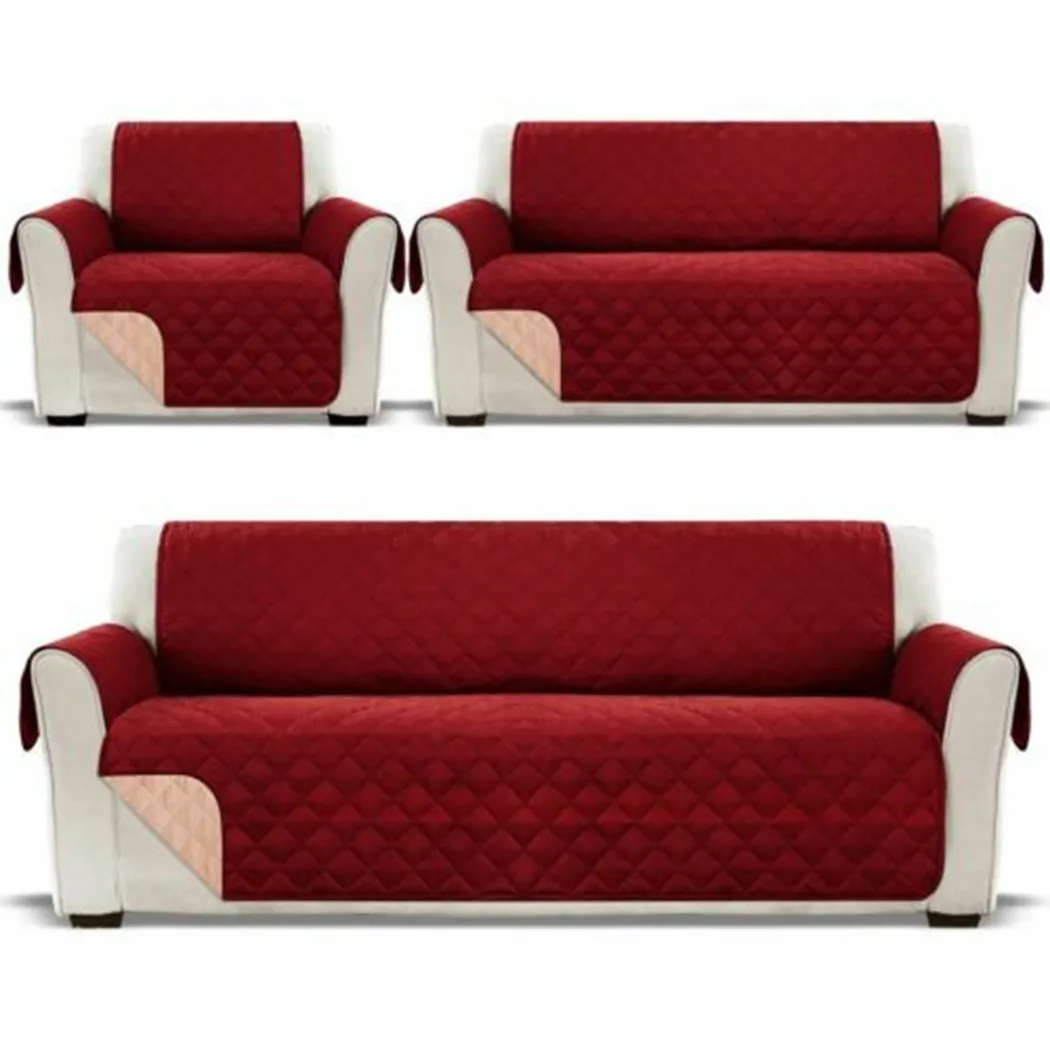 Sofa Covers Quilted Throw Anti Slip Cover Couch Furniture Protector For