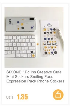 SIXONE милый мультфильм облака улыбка лицо щенок декоративные наклейки s Kawaii водонепроницаемый ПВХ рука счета запечатывания стикеры канцелярские товары