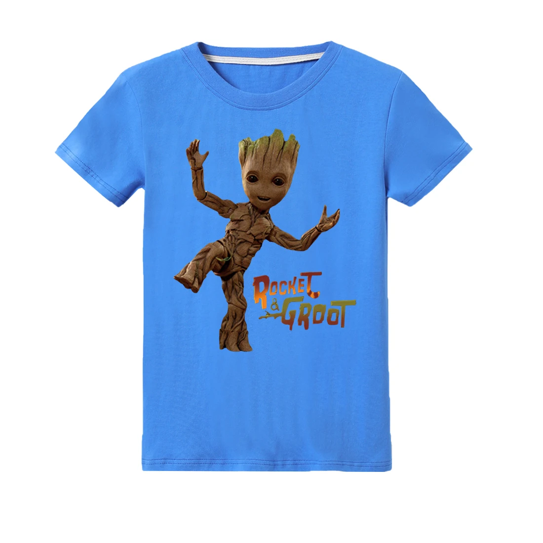 T1194 Rocket Raccoon and Groot boys Hoodies girl sweatshirt New Fashion Summer baby Casual T Shirt kids Shirt Tops Tees Children coat - Цвет: T1194
