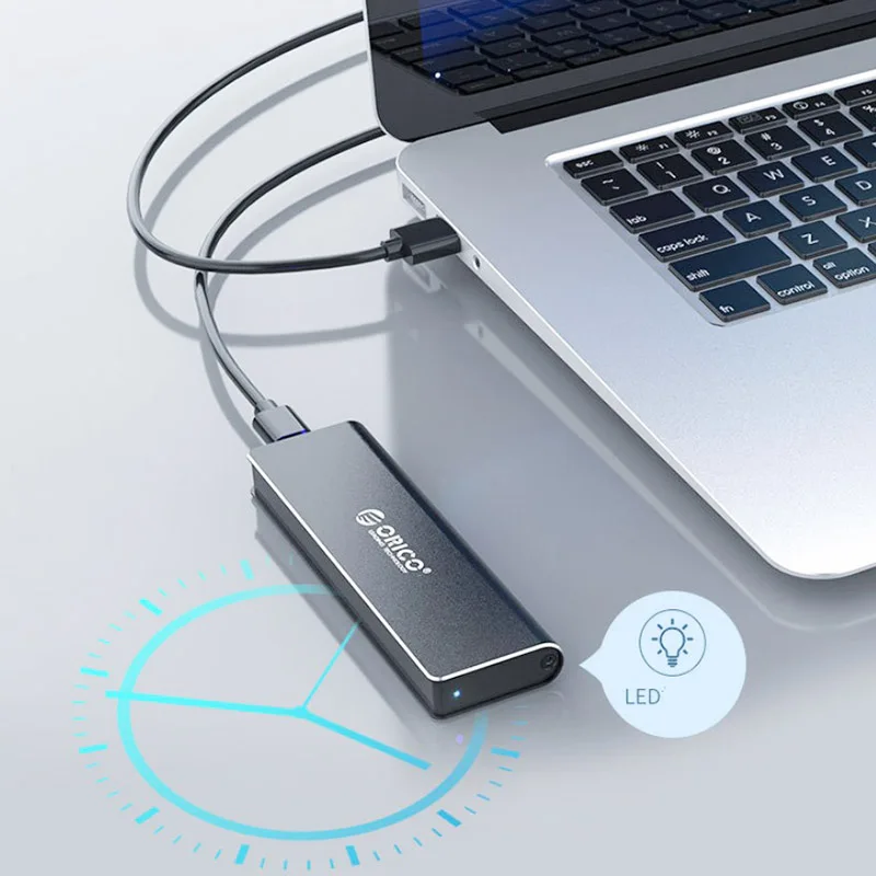  NVME M.2 SSD Fall Solid State Drive Box Fall Aluminium Legierung Gen2 10Gbps High Speed Übertragung