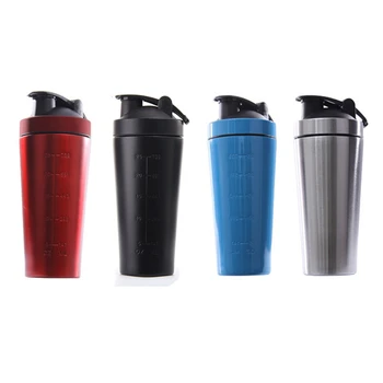 

Stainless Steel Protein Vibrating Bottle Gym Shaker Sports Milkshake Blender Water Bottle Whey Protein Fitness Without BPA