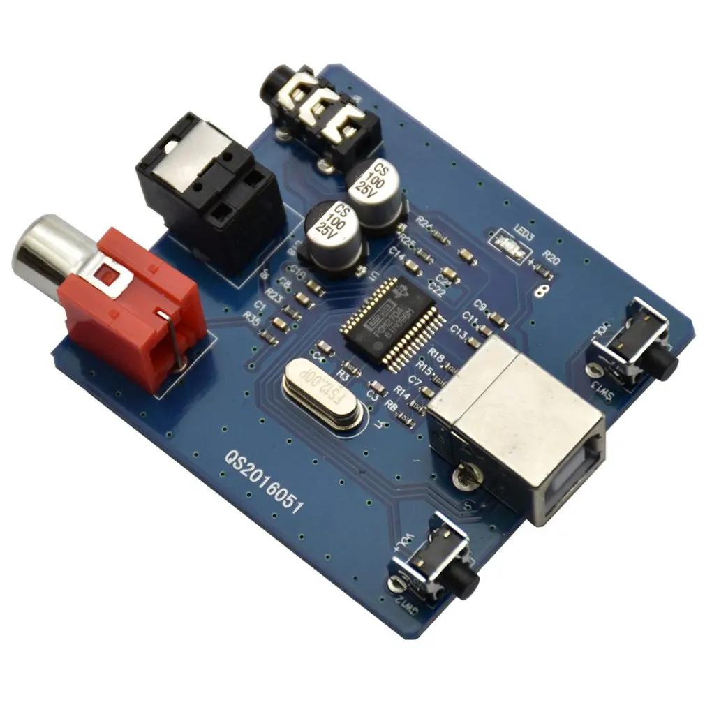 USB DAC для S/PDIF звуковая карта Выход F/PC 2 канала аналоговый Выход USB интерфейс декодер доска Модуль коаксиальный модуль Hi-Fi
