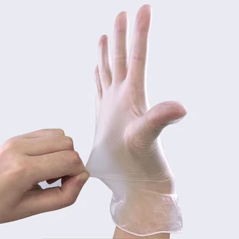 

Vacclo 20pcs/set Latex Disposable Gloves Transparent Waterproof Laundry Kitchen Dishwashing Gloves Home Store Cleaning Gloves