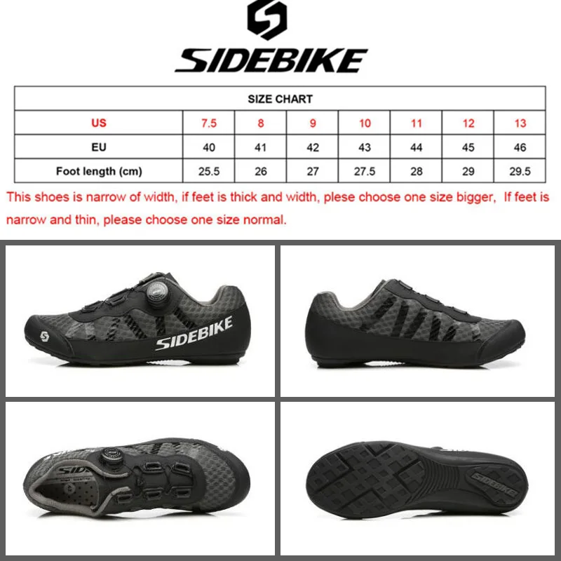 SIDEBIKE/Обувь для велоспорта и велосипеда; мужские кроссовки; дышащая обувь для спорта на открытом воздухе; профессиональная обувь для шоссейного велосипеда; нескользящая обувь без замка