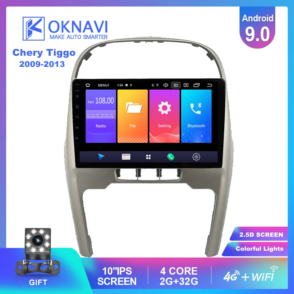 OKNAVI для Chery Tiggo 3 2009 2013 10 дюймов автомобильное радио мультимедийный плеер SIM карта