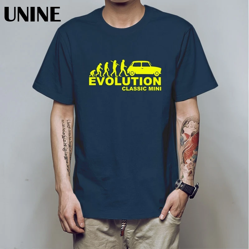 Остин Mini Cooper Evolution Футболка Мужская S Классическая гоночная ралли Evo Evolution 3D печатная футболка из хлопка