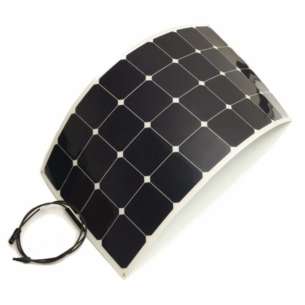 Купить мощная Гибкая солнечная панель Sunpower 100 Вт по низкой цене