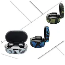 Камуфляжный защитный чехол, мягкий силиконовый чехол, сумка для Xiaomi Redmi AirDots, беспроводные наушники, зарядное устройство, аксессуары 3XUE