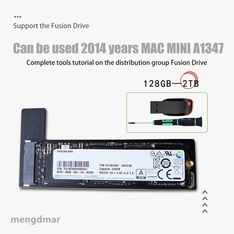  SSD A1347 ssd für MAC Mini A1347 2014 festplatte A1347 Fügen Sie eine zweite solid state drive A134