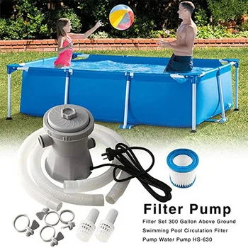 

Pool Filter Pump Kit Electric Swimming Pool Durable Reusable Swimm Pool Water Purifier Filter Pump Hoses Electric Filter Pump