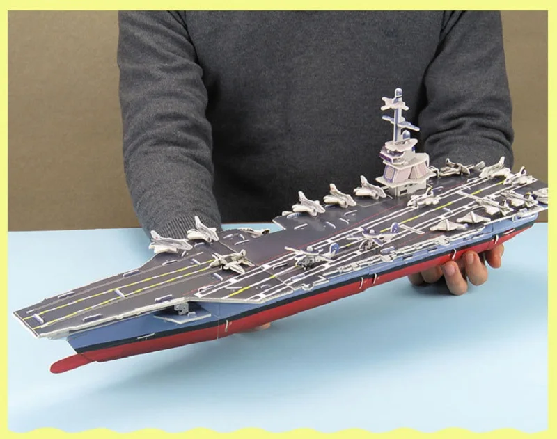Пазл 3D DIY Головоломка Высокого Качества EPS пенопластовая доска бумажные авианосцы модель обучающие игрушки для детей