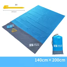 140*200 см нейлоновое одеяло для путешествий, портативный коврик для пикника, водонепроницаемый Пляжный коврик, моющийся, для кемпинга, наземный коврик, 1 шт