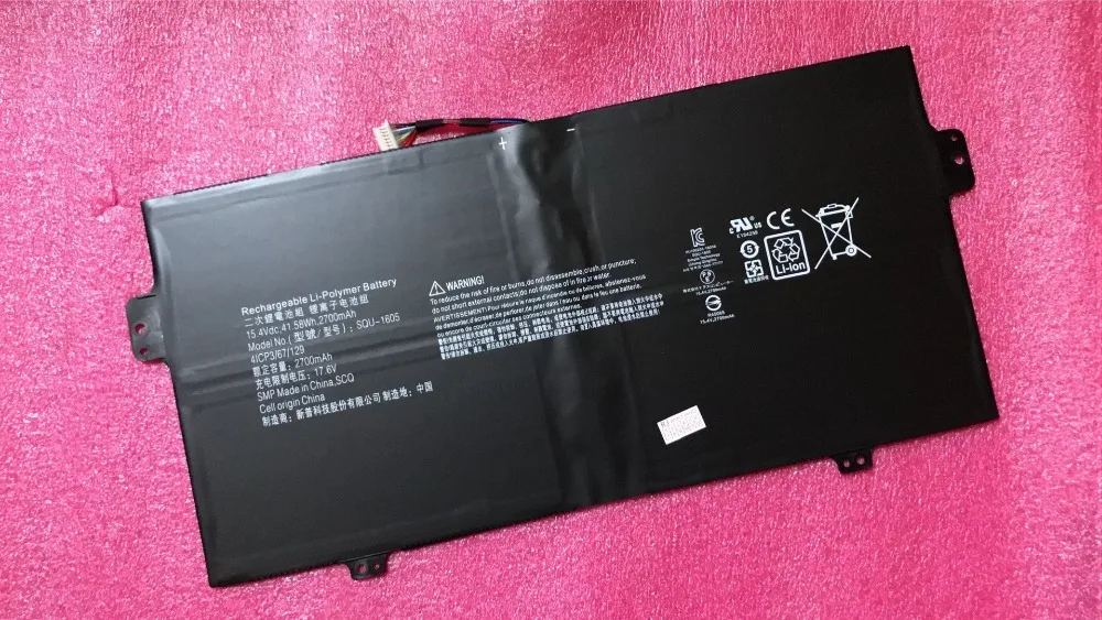 Новые оригинальные Батарея для acer спин 7 (SP714-51) Swift (SF713-51) SQU-1605 15 4 V 41.58WH | Компьютеры