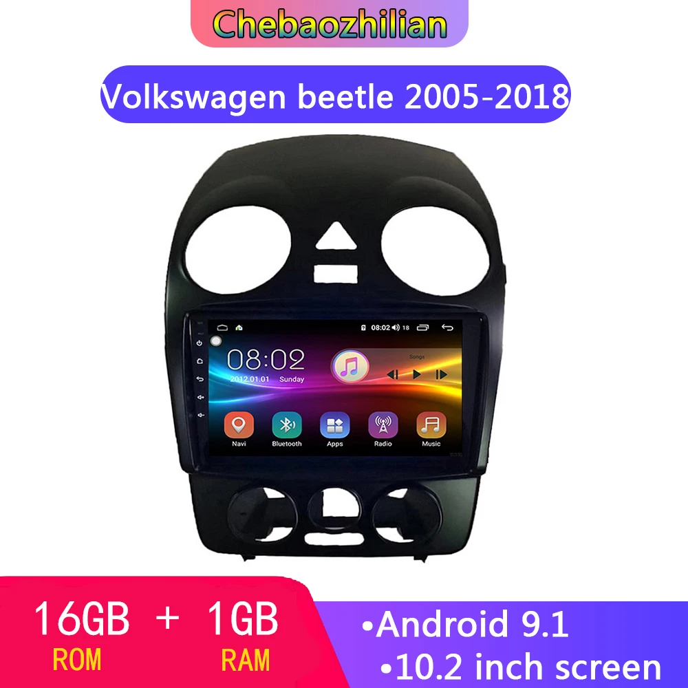 Beetle car radio 10.2 inch Android 9.1 DVD multimedia player GPS