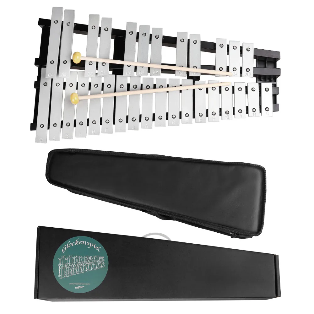 30 Note Xylophone Piano Foldable Glockenspiel Vibraphone With Carrying
