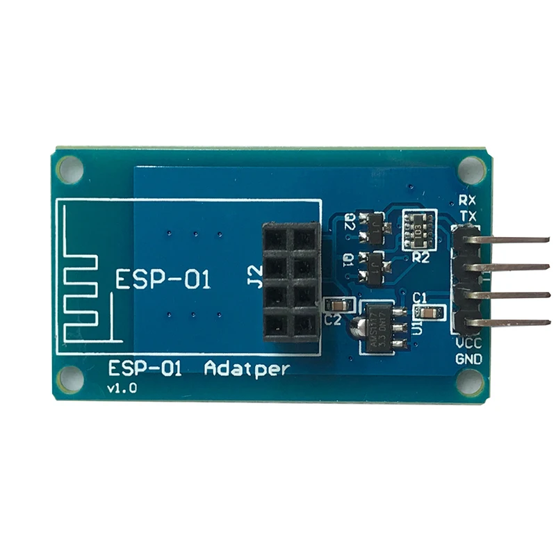 10pcs ESP8266 ESP-01 Serial WiFi Wireless Adapter Module 3.3V 5V Breakout Board