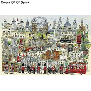 

Jigsaw Puzzles 1000 Pieces Paper Assembling Picture Landscape Puzzles AdultsToys