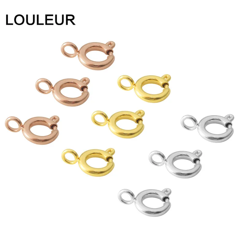 Пружинная Застежка Кольцо из нержавеющей стали с открытым соединительным