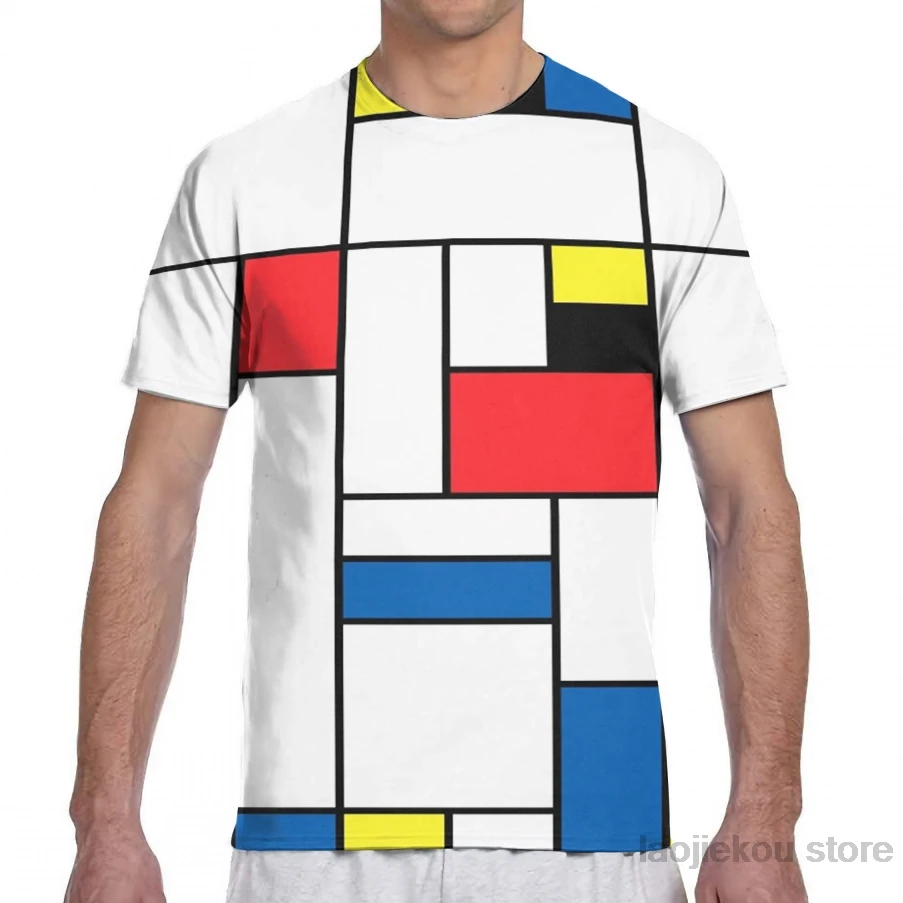 Mondrian/Мужская футболка женская модная футболка для девочек с принтом летние футболки с короткими рукавами для мальчиков - Цвет: Men