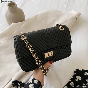 

Shoulder Bags for Women 2020 Female Chain Fashion Luxury Brand Leather Woman New Designer Handbags High Quality Crossbody Bag