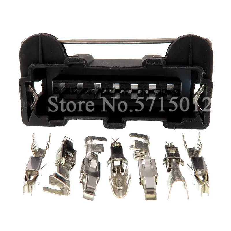 7 Hole Female Wiring Socket Automotive Conenctor For Amp Tyco Te