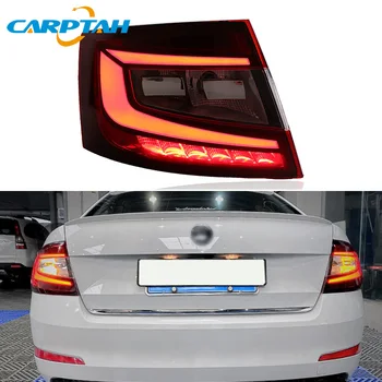 

Car Styling Taillight Tail Lights For Skoda Octavia 2015 2016 2017 Rear Lamp DRL + Dynamic Turn Signal + Reverse + Brake LED