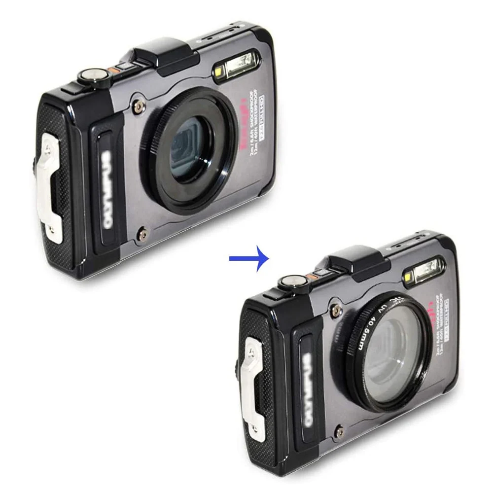 Jjc Lens Adapter Ring Tube For Olympus Tough Tg6 Tg5 Tg4 Tg3 Tg2 Tg1 Camera  Fcon-t01 Tcon-t01 As Cla-t01 40.5mm Filter Thread - Lens Adapter -  AliExpress