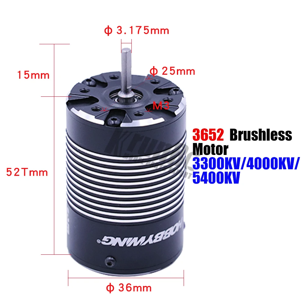 Hobbywing Combo EZRUN MAX10 60A бесщеточный ESC + 3652SL G2 3300KV 4000KV 5400KV щетки светодиодный