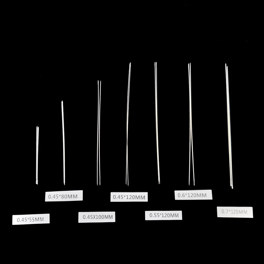 0.6X120MM YHBZRET 30 шт., инструмент из нержавеющей стали, иглы для бисероплетения, нитка, шнур, ювелирный инструмент для изготовления изделий, браслет, булавки, сделай сам - Цвет: 0.6X120MM
