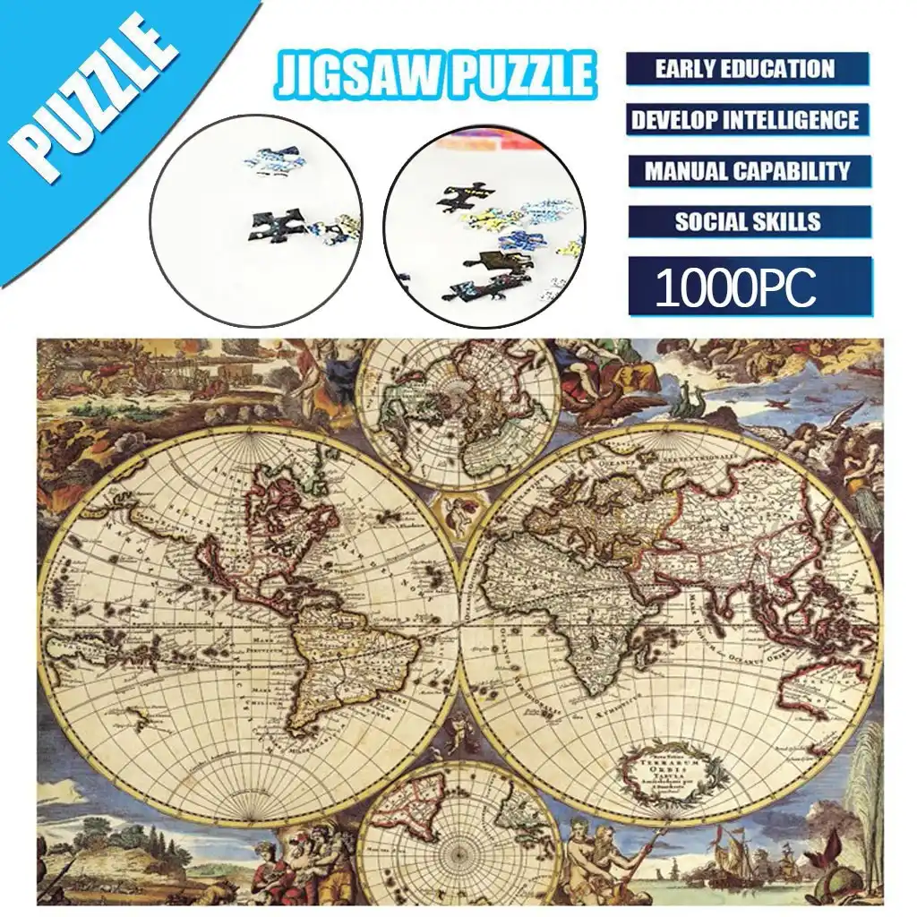 puzzle del mundo para niños