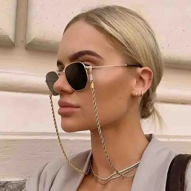 

Fashion Reading Glasses Chain for Women Metal Sunglasses Cords Eyeglass Lanyard Hold Straps Eyewear Retainer