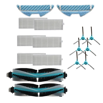 

Compatible with Conga 1290 1390 ing Robot Accessories, Main Brush Side Brush Filter Cloth Set