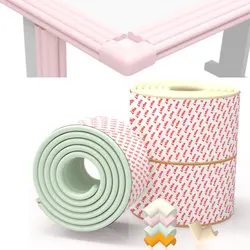 Protection des enfants, 2M de long, 8 pièces, Anti collision, Angle, produits de sécurité pour bébé, Protection des coins de meubles en verre 