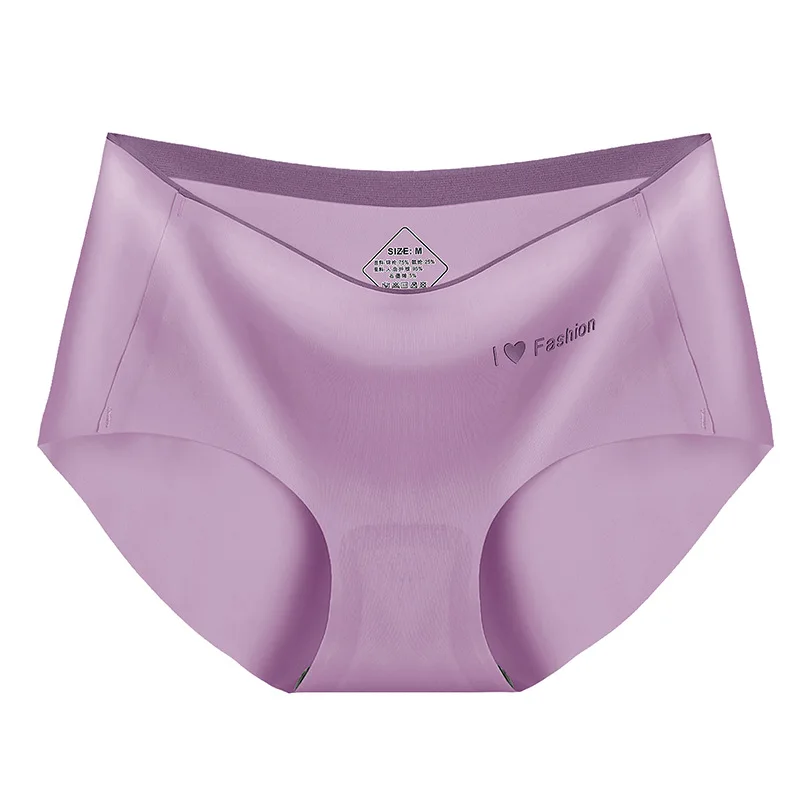 

2021 Women's Panties Seamless Underwear for Woman Sexy Ice Silk Lingerie Briefs Female Lingerie Sports Women Underwear