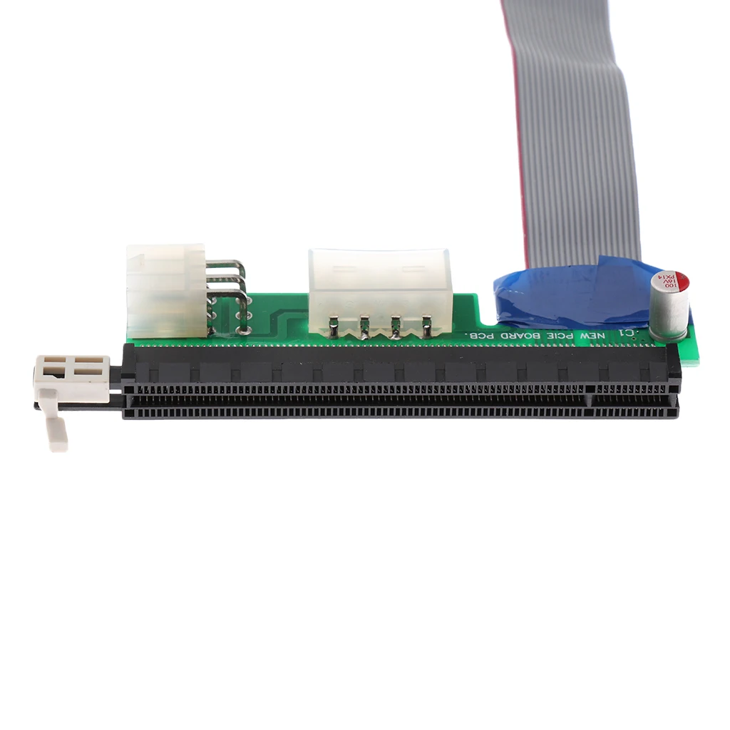 PCI-E 16x to 1x Powered Riser Adapter Card w/4PIN, Graphic Card 6PIN Interface Mining -20cm PCI-E 16x to 1x Powered Riser Adapter Card w/4PIN, Graphic Card 6PIN Interface Mining -20cm