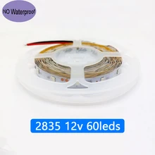 12 В постоянного тока Вольт Светодиодный светильник лента 2835 RGB нет водонепроницаемости 12 В DC 60 Светодиодный/м RGB светодиодный лента лампа диод Гибкая ТВ ПОДСВЕТКА