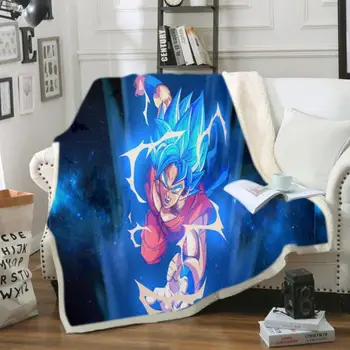 

Dragon Ball 3D Printed Sherpa Blanket Couch Quilt Cover Travel Bedding Outlet Velvet Plush Throw Fleece Blanket Bedspread DB3