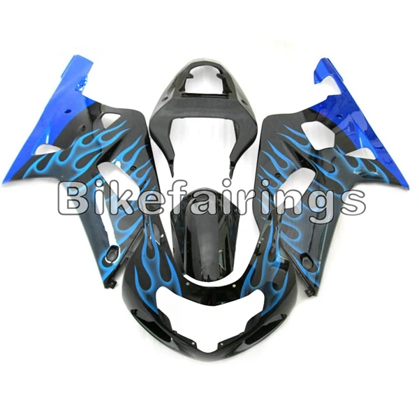 As Picture Shown Инъекции Обтекатели для Suzuki GSXR600 2000 2001 2002 2003 кузов GSXR750 2000 2001 2002 2003 обтекатели K1 цвет: черный, синий корпус Наборы - Цвет: As Picture Shown