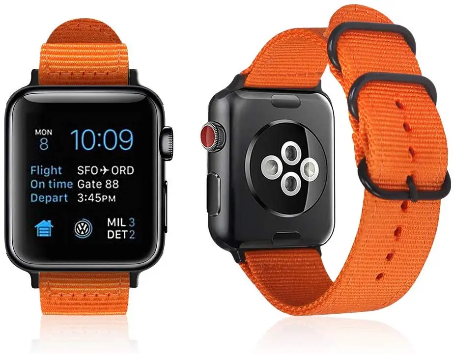 Удобный нейлоновый ремешок для Apple Watch 44 мм 42 мм 40 мм 38 мм iWatch ремешок для Apple Watch серии 5/4/3/2/1